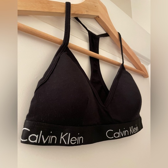 Calvin Klein Black Racerback Bralette - Picture 2 of 5